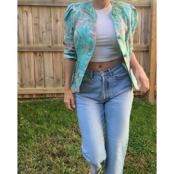 Reworked Vintage Beaded Brocade Jacket — One of a Kind - Picture 5 of 13